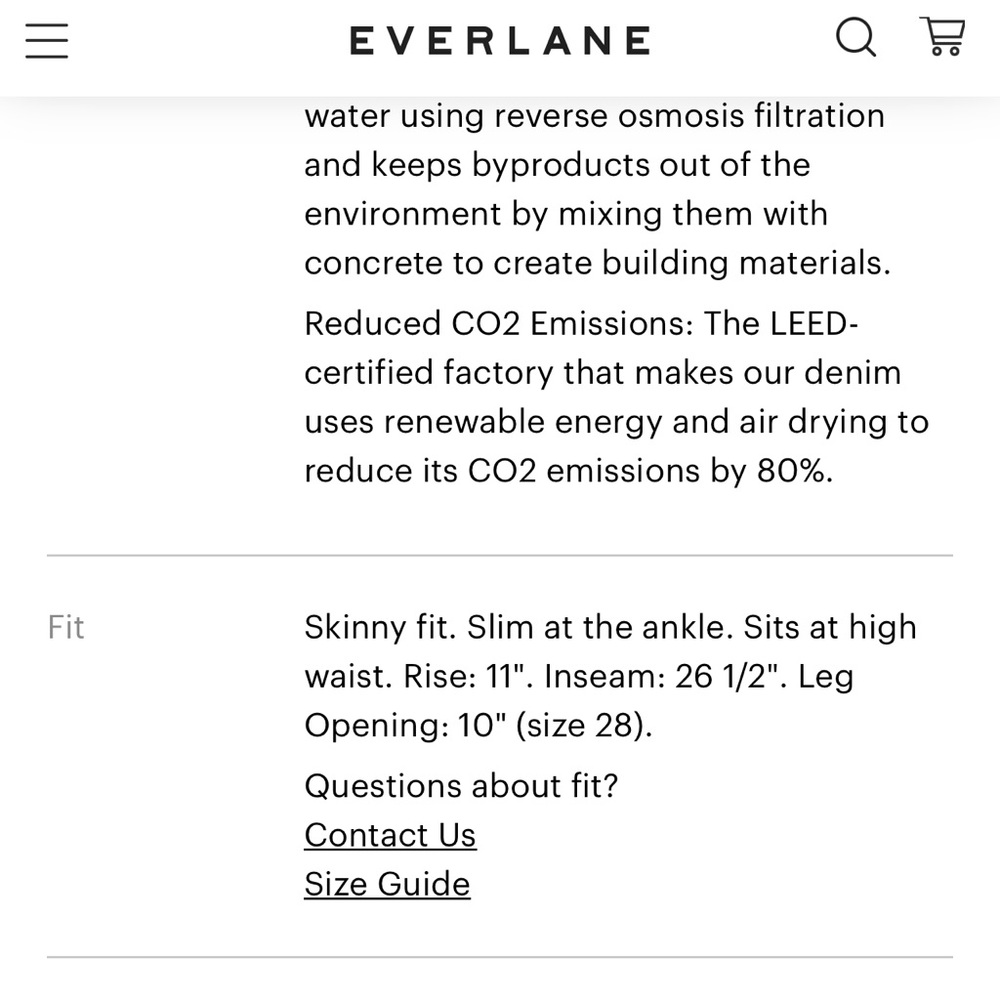 Everlane stretch high rise skinny jeans 30 ankle - Picture 8 of 8